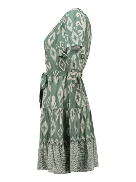Hailys Rochie verde / murdar alb