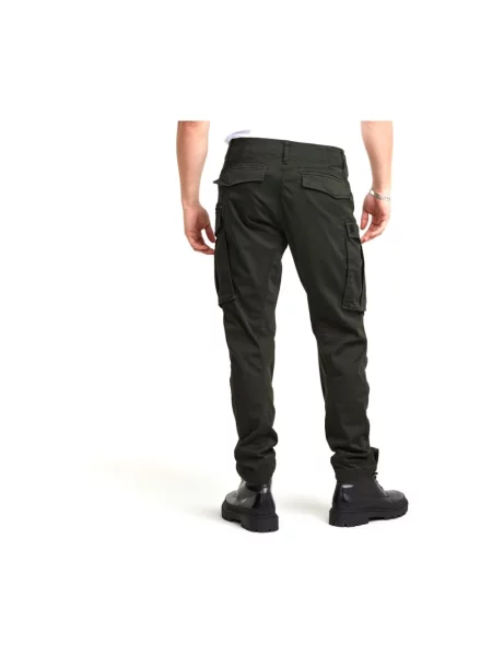 G-Star Raw Spodnie materiałowe Rovic Szary Tapered Fit brązowe