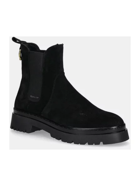 Buty do kostki Gant skórzane czarne