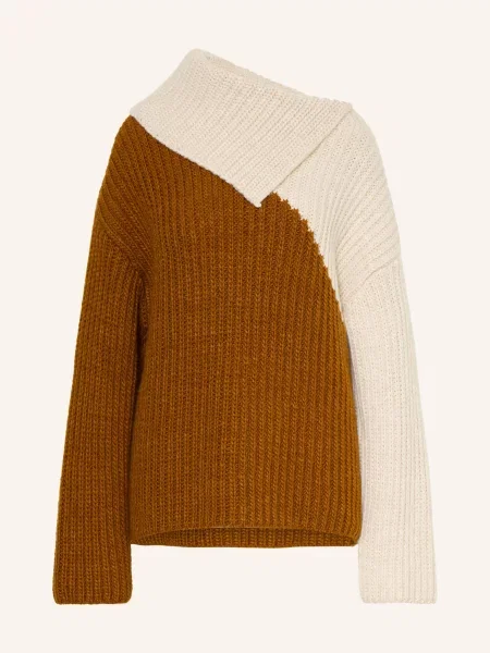Essentiel Antwerp Sweter Kolorama braun brązowy