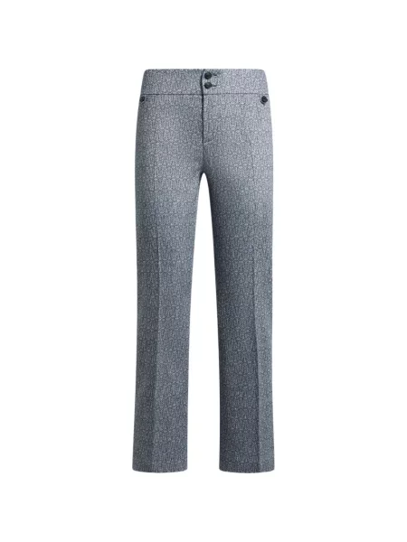 Pantaloni Etro din jacard albastru