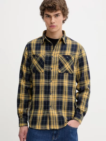 Košile Von Dutch regular s klasickým límcem žlutá