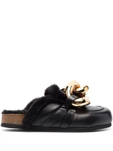 Papuci tip mules Jw Anderson din piele