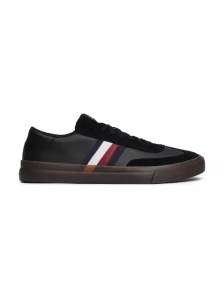 Tommy Hilfiger Bőr sneakers tornacipő Cupset Terrace fekete