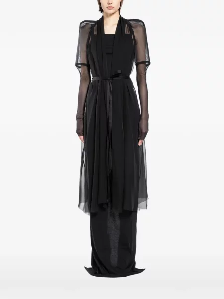 Palton Rick Owens cu legături negru