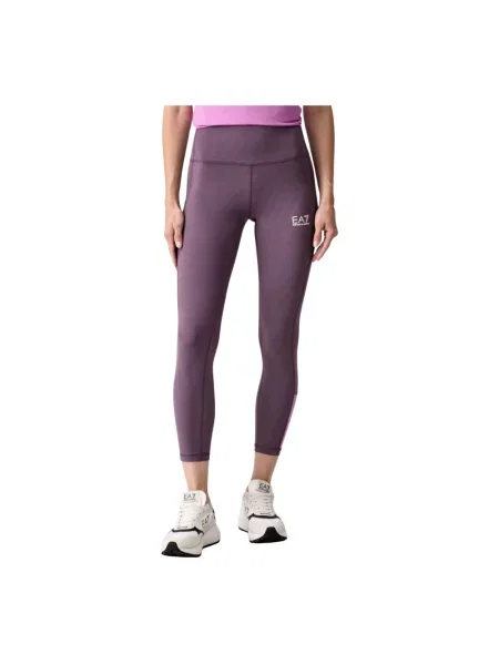 Spodnie Emporio Armani Ea7 fioletowe