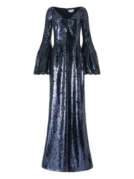 Rochie Genny cu paiete de costum albastru