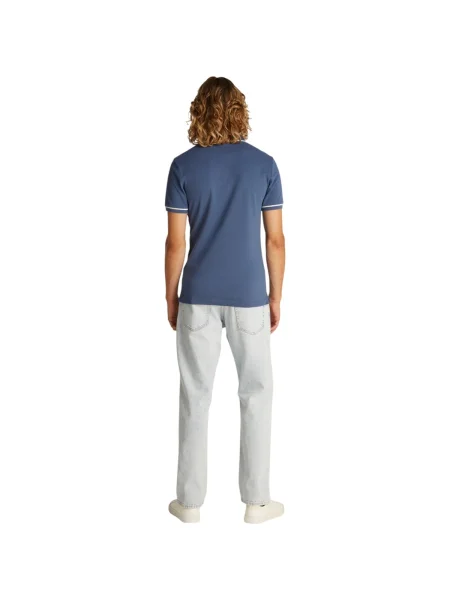Calvin Klein Jeans Tenisz póló | pique kék