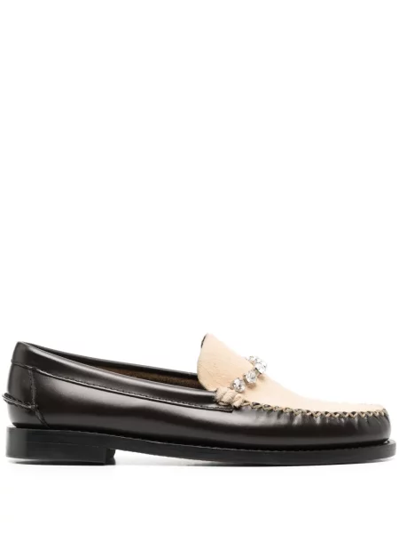 Pantofi loafer Forte_forte de cristal maro