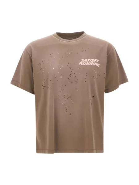 T-shirt Satisfy MothTech T-Shirt Sun Bleached Rain Drum L brązowa