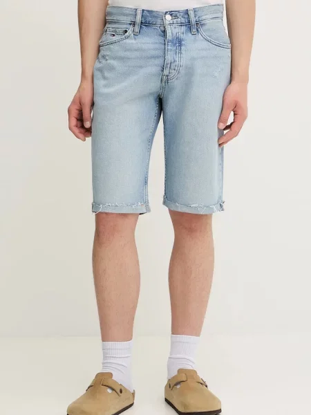 Džínové šortky Tommy Jeans modrá