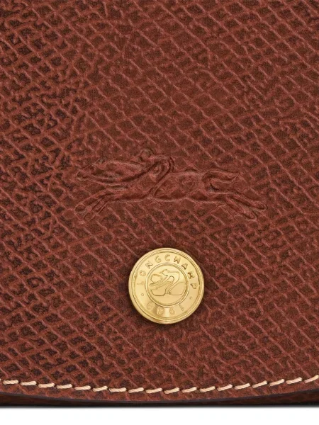 Geanta de piele Longchamp din piele maro