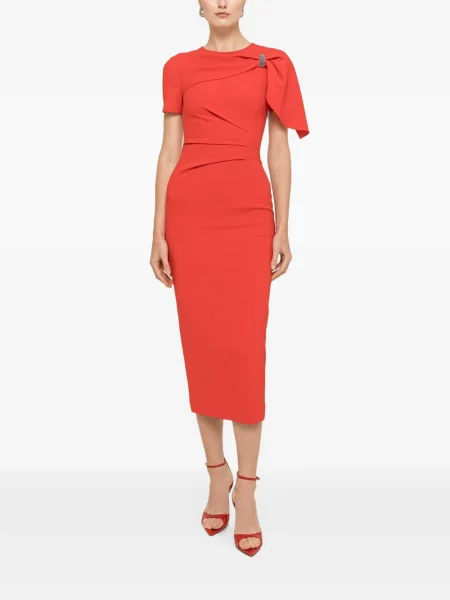 Rochie midi Nissa roșu