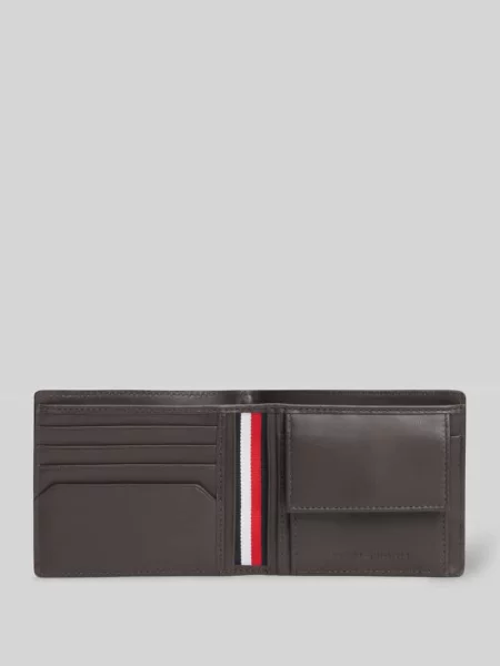 Tommy Hilfiger portfel skórzany brązowy
