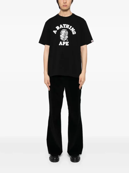 Tricou A Bathing Ape® cu imagine negru