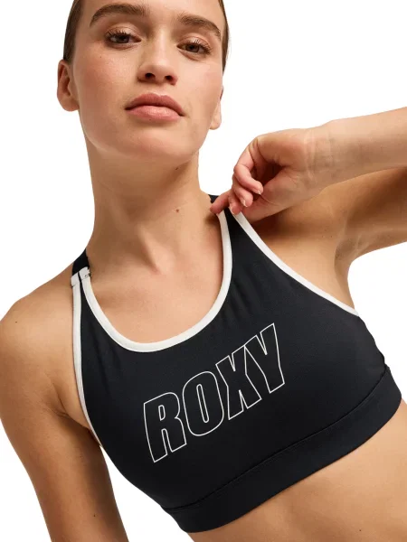 ROXY Sutien sport Everyday Flow negru alb