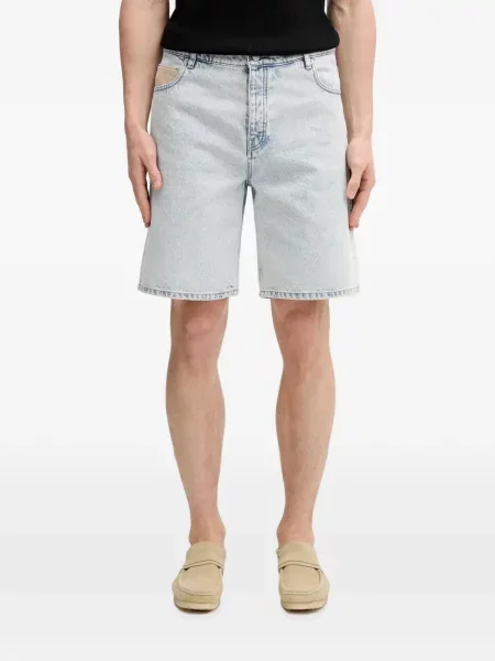 Pantaloni scurți Drole De Monsieur de catifea cord albastru