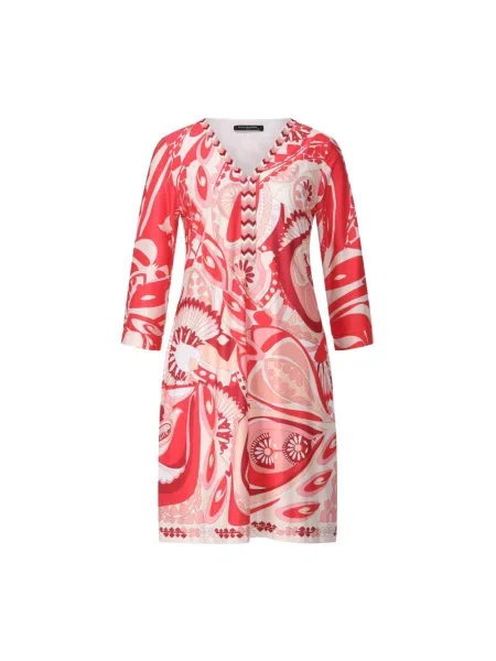 Wielobarwność sukienka Ana Alcazar w kwiatki czerwona