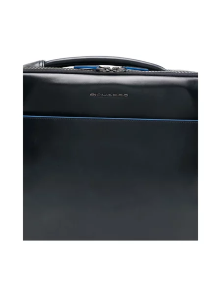 Torba na laptopa Piquadro skórzana niebieska