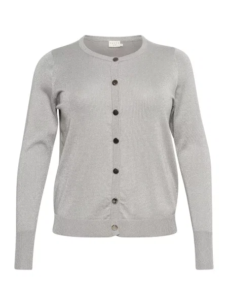 KAFFE CURVE Geacă tricotată Regitta argintiu gri