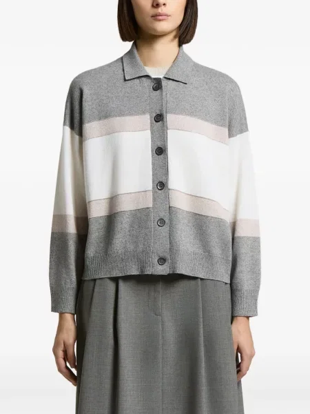 Cardigan Peserico cu dungi gri