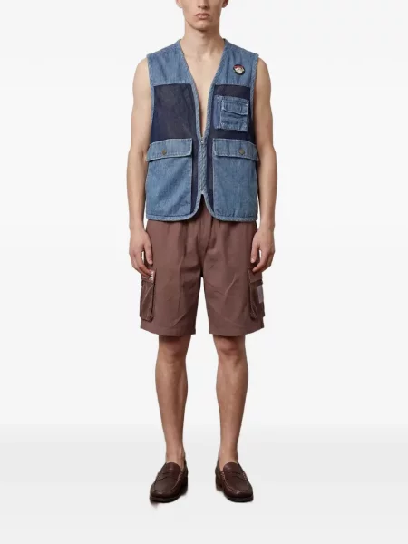 Pantaloni scurți cargo Pas De Mer plasă maro