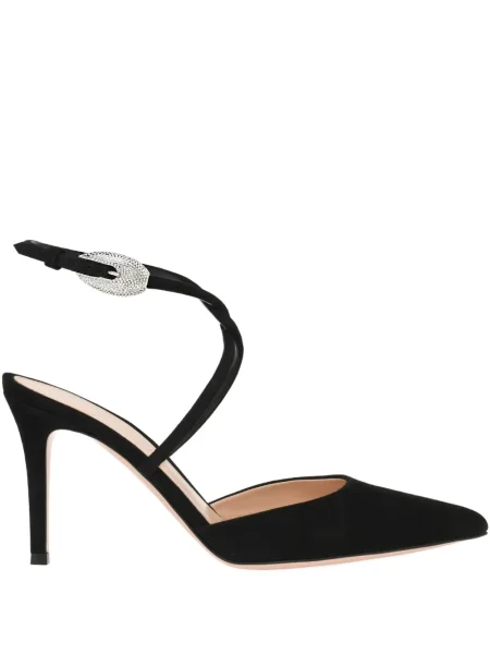 Pantofi cu toc Gianvito Rossi slingback negru