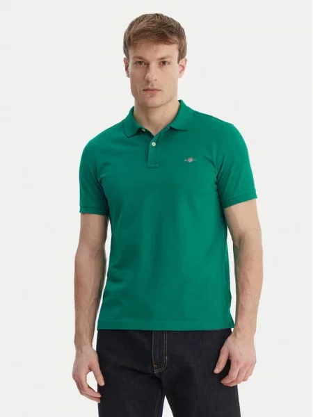 Gant Tricou polo Shield verde