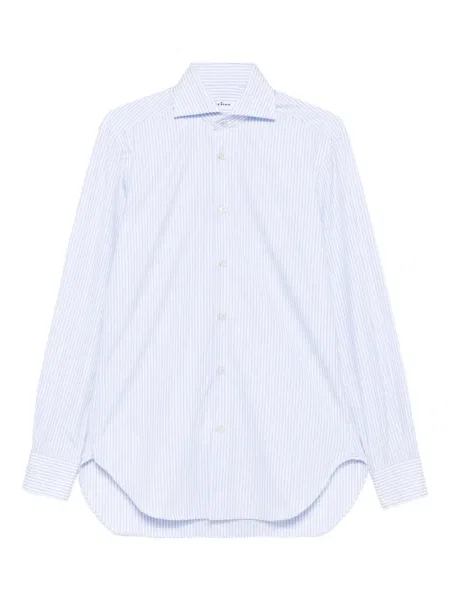 Cămașă Kiton cu dungi albastru