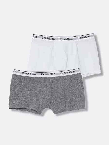 Calvin Klein Underwear priliehavé boxerky detské s elastanom sivá