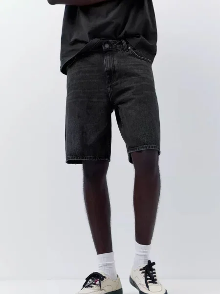 Pull&Bear Jeans denim negru
