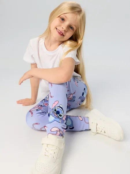 Sinsay Legíny se zateplením Stitch modrá