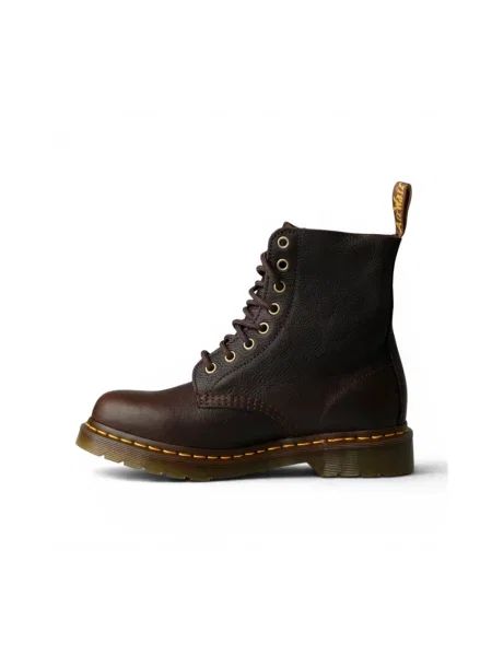 Botki Dr. Martens sznurowane skórzane brązowe