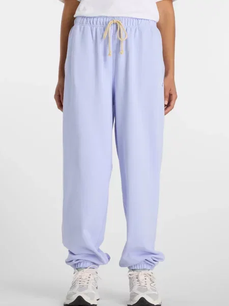 Махровые джоггеры New Balance фиолетовые