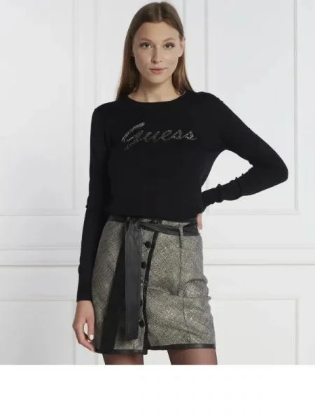 GUESS Bluză negru