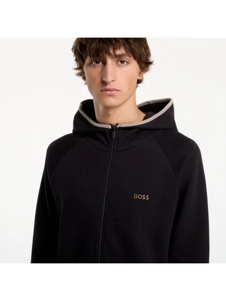 Bunda Hugo Boss s kapucňou čierna