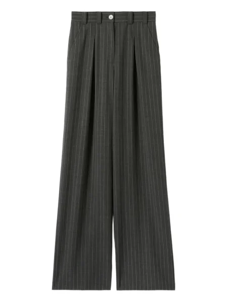 Spodnie Claudie Pierlot w paski plisowane szare