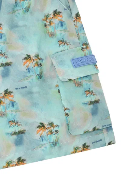 Dětské šortky cargo Palm Angels modré