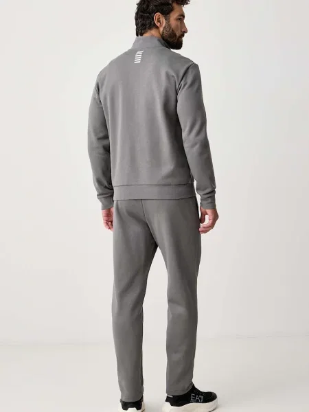 Emporio Armani tepláková súprava pánska s bavlnou sivá