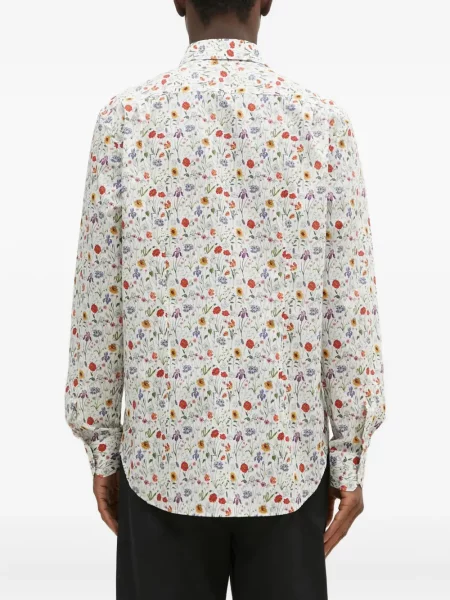 Cămașă Paul Smith cu model floral cu imagine alb