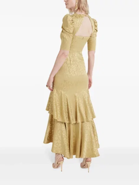 Maxi rochie maxi Temperley London de costum auriu