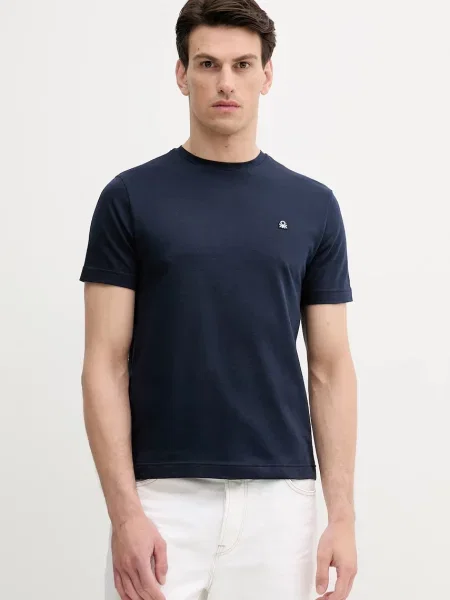 Tričko United Colors of Benetton tmavomodrá