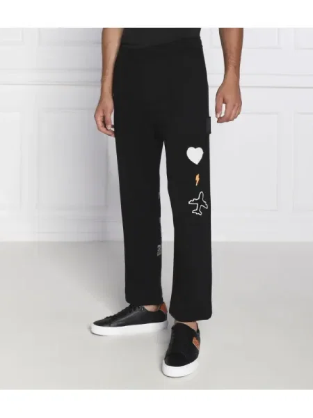 BOSS GREEN Pantaloni de trening Hurley Lotus | Relaxed fit negru