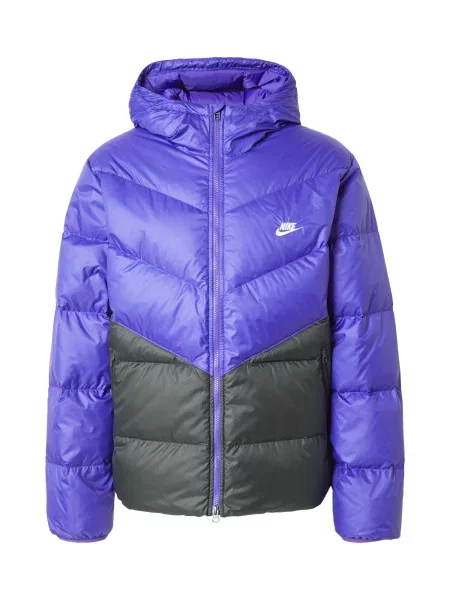 Nike Sportswear Geacă de iarnă WINDRUNNER albastru negru