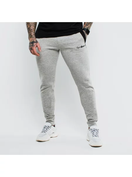 Spodnie fitness slim Slimfit szare