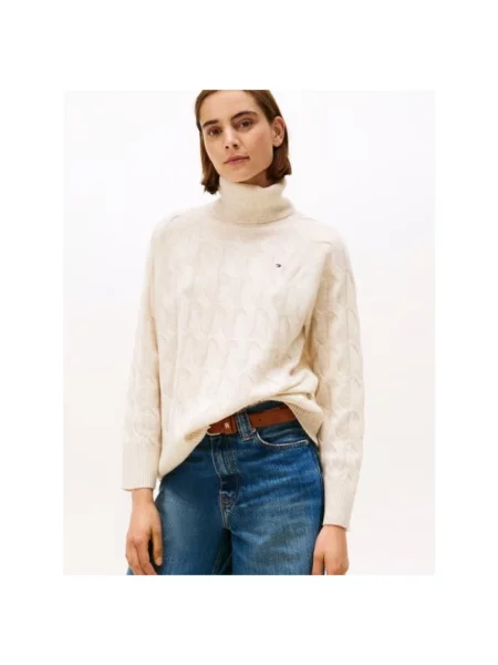 Sweter Tommy Hilfiger beżowy