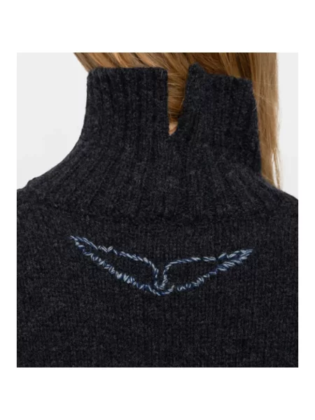 Sweter Zadig & Voltaire wełniany szary