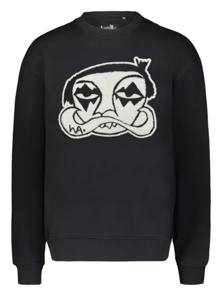 Hanorac crewneck Haculla negru