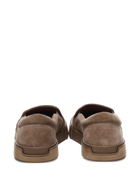Sneakerși Dolce & Gabbana din piele de căprioară slip-on maro