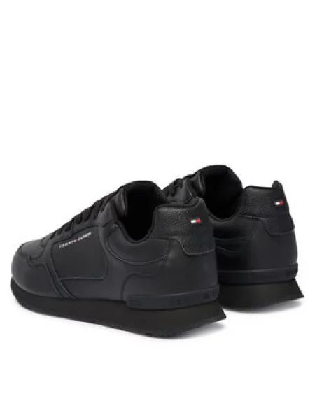 Tommy Hilfiger LIGHT EVA RUNNER LEATHER tenisice za muškarce od kože crna